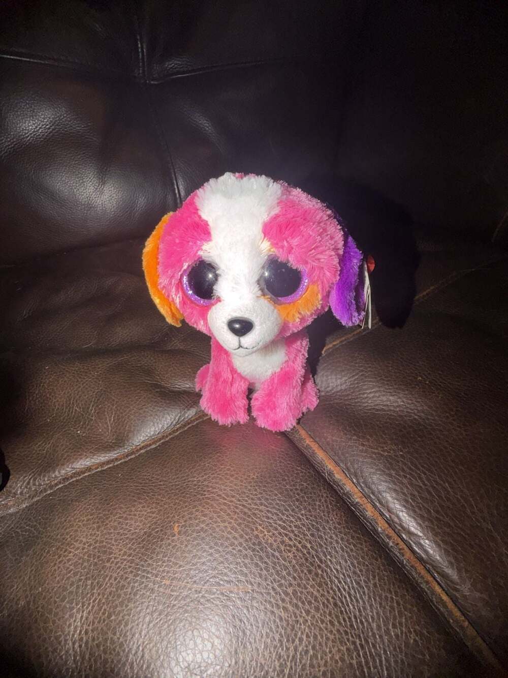 Ty Beanie Boo 'austin' the Pink Dog (6 Inch) - Claire's Exclusive *rare* - ,